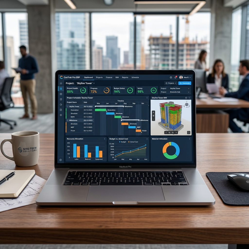 Civil ERP Dashboard Preview